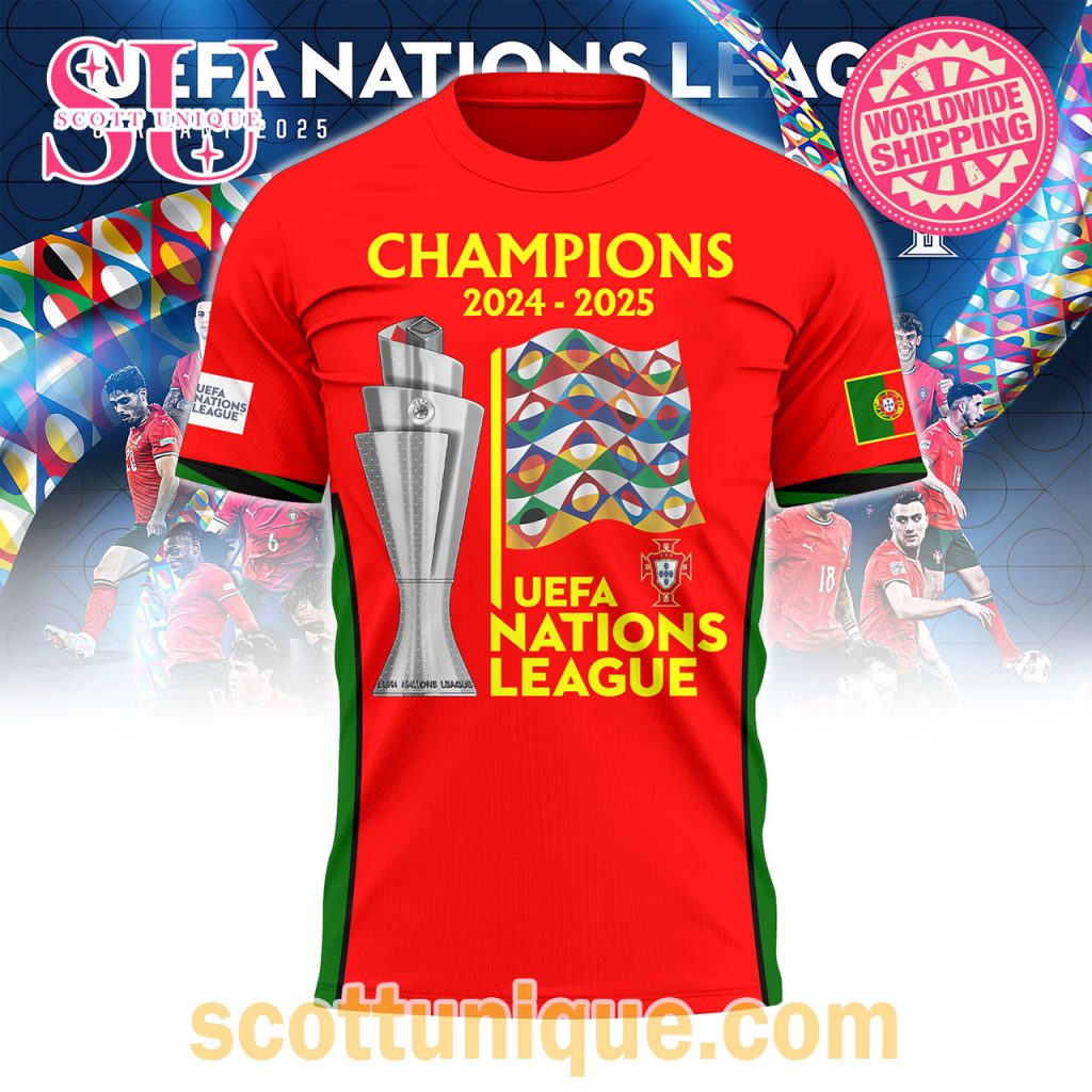 Ronaldo 7 UEFA Nations League 2024 2025 Champions T Shirt1 Ronaldo 7 UEFA Nations League 2024 2025 Champions T Shirt1