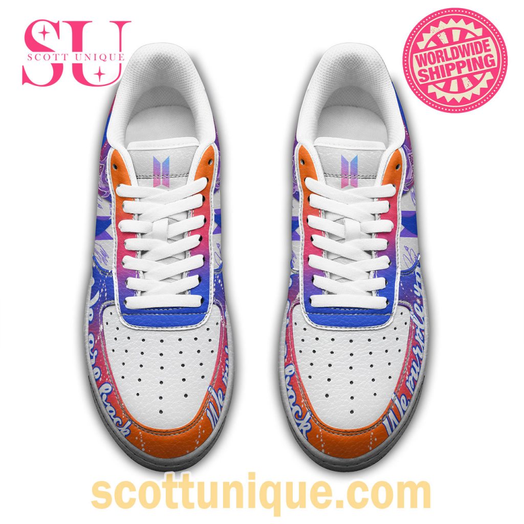 BTS We Are Back We purple You Air Force Shoes2