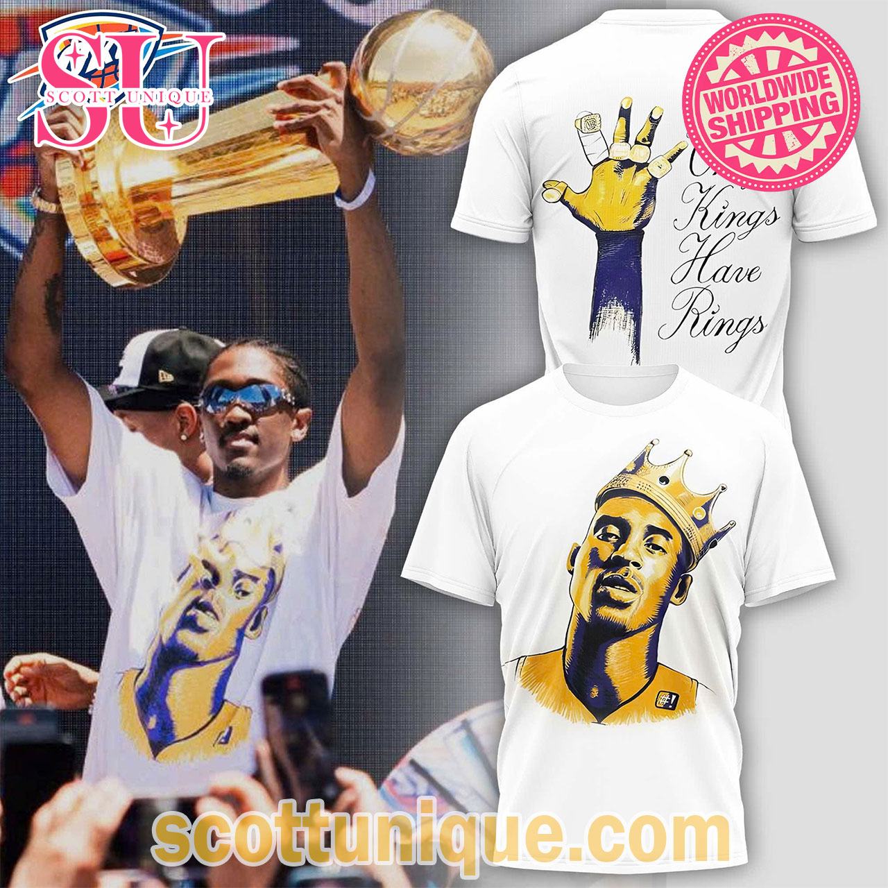 Oklahoma City Thunder NBA x Only Kings Have Rings T-Shirt